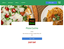 Tablet Screenshot of pizza-cucina.co.uk